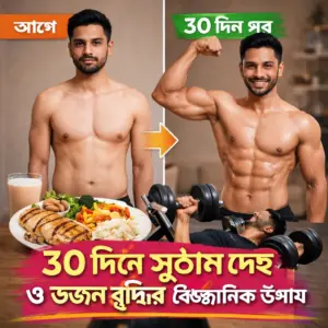 ৩০ দিনে সুঠাম দেহ ও ওজন বৃদ্ধির বৈজ্ঞানিক উপায়