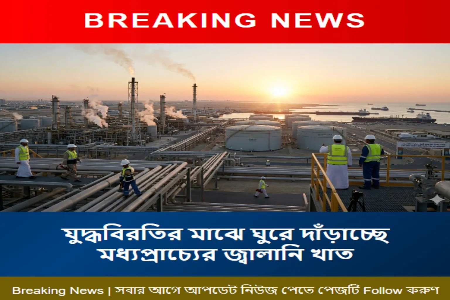 যুদ্ধবিরতির মাঝে ঘুরে দাঁড়াচ্ছে মধ্যপ্রাচ্যের জ্বালানি খাত