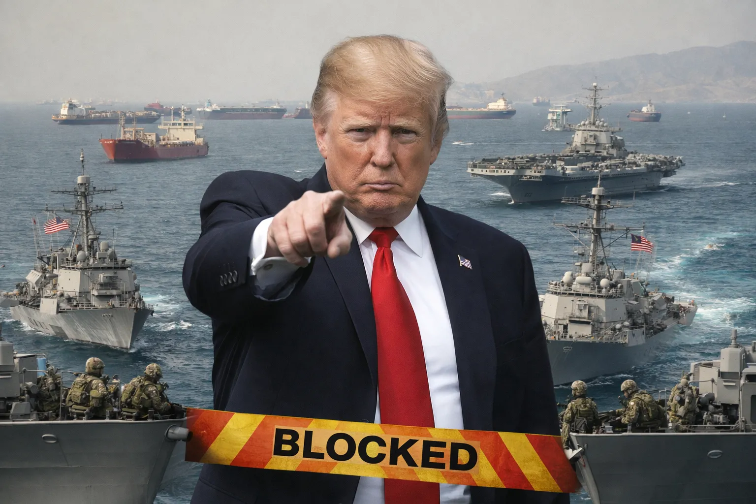 হরমুজ প্রণালীতে প্রবেশকারী বা প্রণালী ত্যাগকারী সব জাহাজ অবরোধ করবে ট্রাম্প